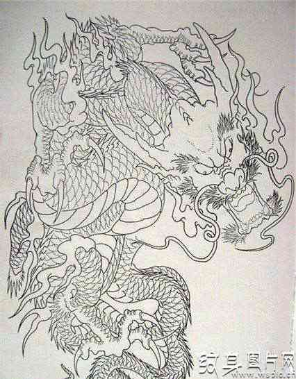 纹身龙图案大全，优质纹身手稿及作品欣赏