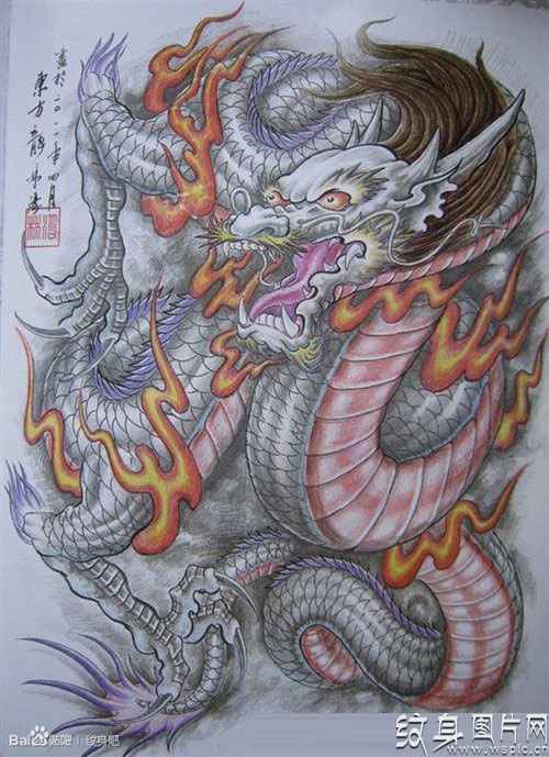 纹身龙图案大全，优质纹身手稿及作品欣赏