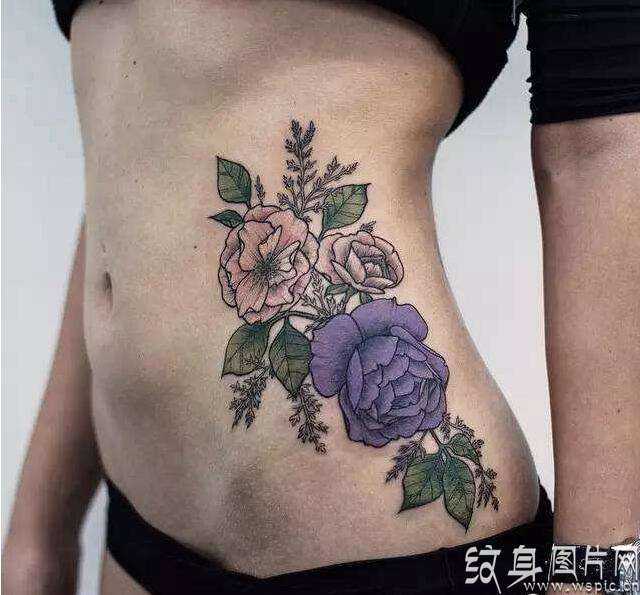 纹身贴纸的神奇效果，几种不同图案的贴纸