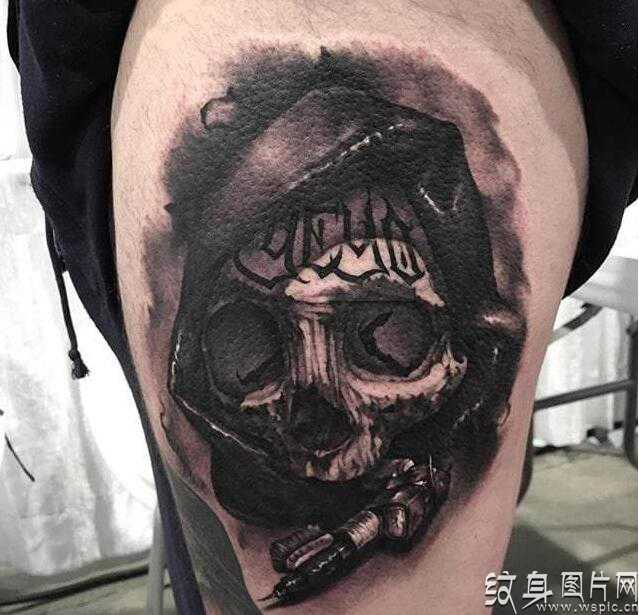 骷髅头纹身，死亡和重生的双重象征