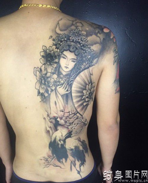 花旦纹身欣赏，中国古典技艺的经典传承
