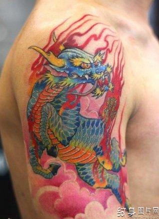 麒麟纹身图案欣赏，纹身界八大经典麒麟图案