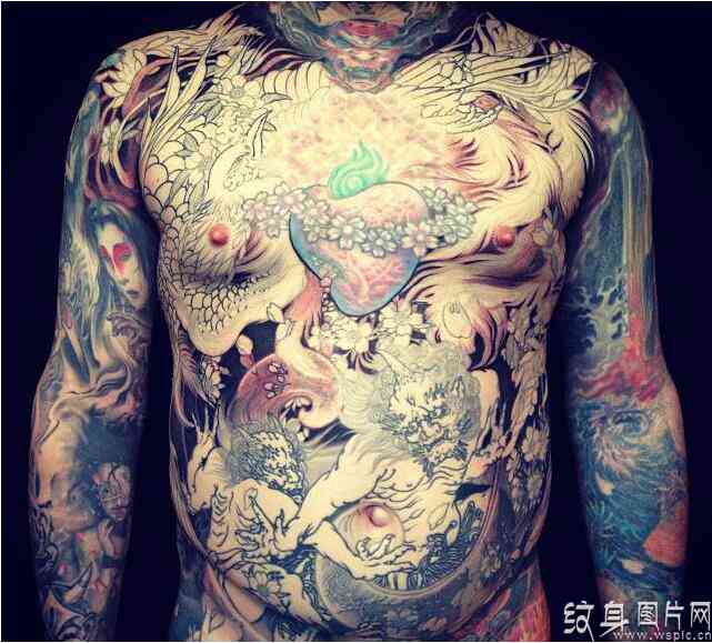 鬼画符纹身图案欣赏，传统东方文化纹身