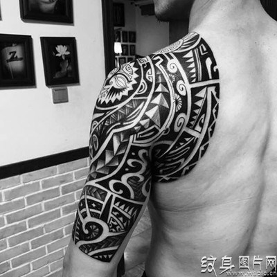 经典半甲纹身盘点，时尚男人的霸气象征