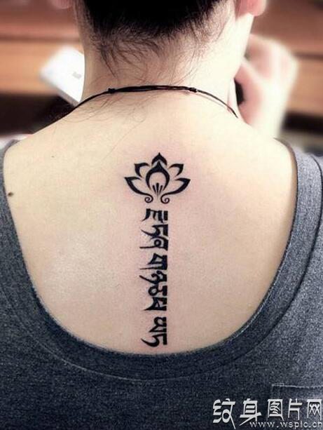 源自佛经的神秘文字，藏文纹身图案欣赏
