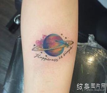 适合小女生的纹身图案，彩色纹身图案欣赏