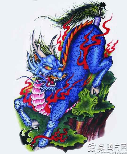 古代传统祥瑞的代表，麒麟纹身图案及手稿欣赏