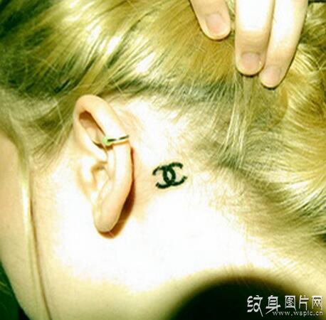 耳后纹身图案欣赏，无法掩藏的内心世界