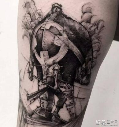 海贼王纹身图案欣赏，将童年的记忆留在身上