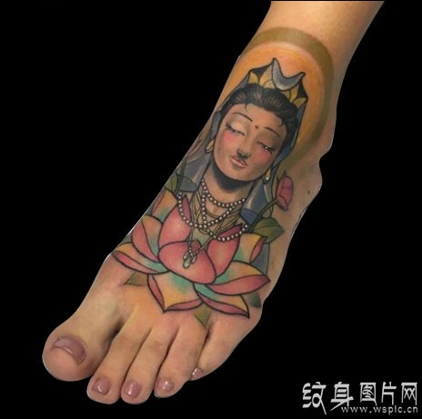 观音纹身图案欣赏，乃大乘佛教之根本