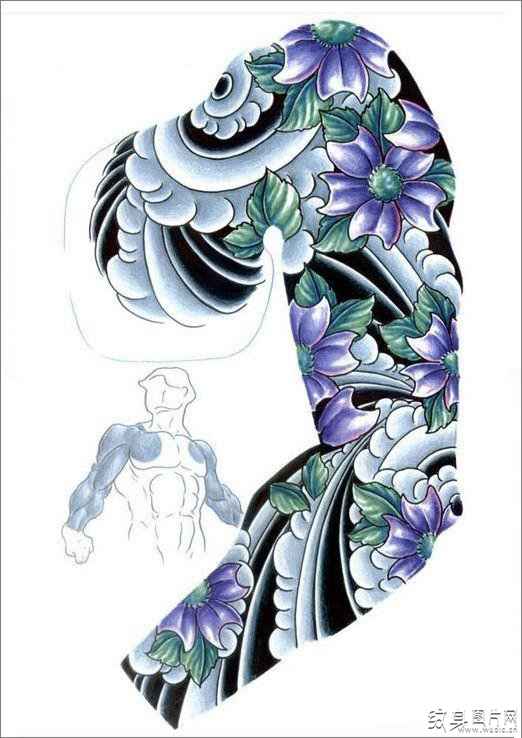 经典花臂纹身手稿，东西方不同文化下的艺术体验
