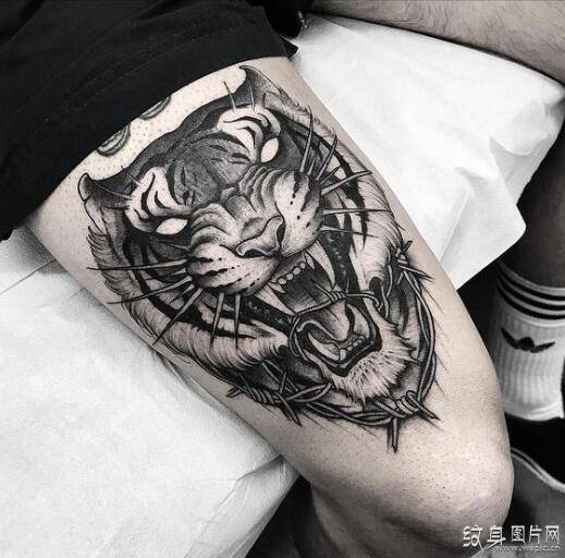 大腿纹身图案，个性男人的最佳选择