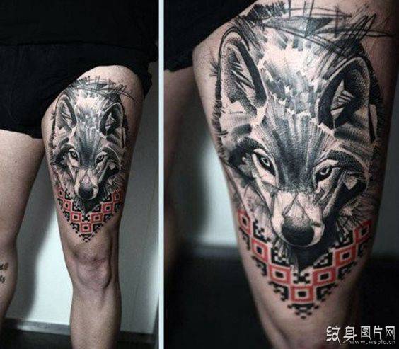 大腿纹身图案，个性男人的最佳选择
