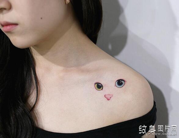 可爱猫咪纹身图案，悠久而又古老的纹身艺术