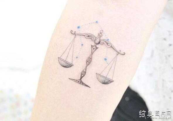 天秤座纹身图案欣赏，最具个性的星座纹身