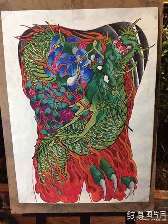 青龙纹身图案及手稿，你不知道的一些含义和讲究