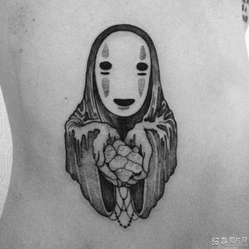 无脸男纹身图案欣赏，让人共鸣的悲伤角色