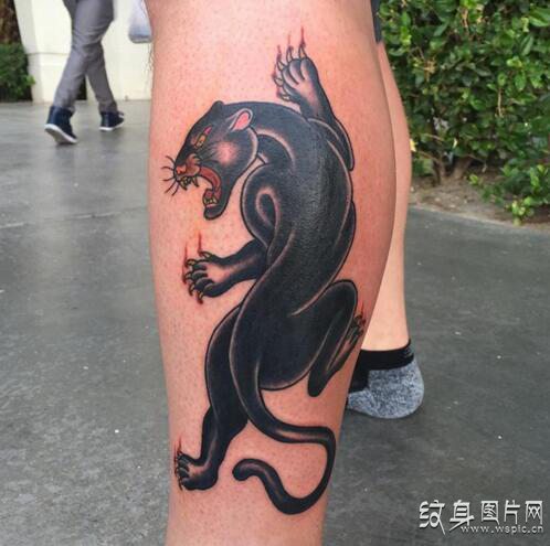 黑豹纹身图案欣赏 多种元素相融合的设计理念