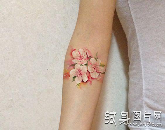 最迷人的鲜花设计之一 芙蓉花纹身图案欣赏