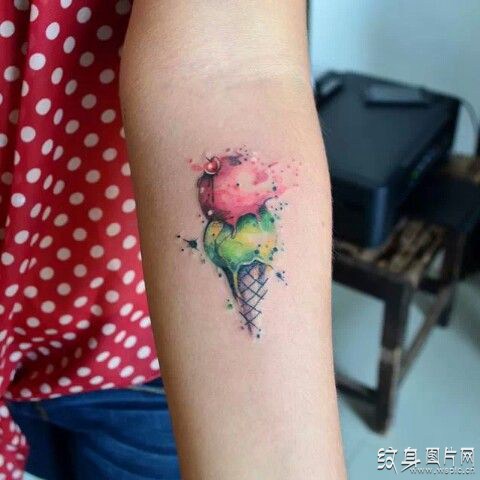 冰淇淋纹身及手稿欣赏 令人心动的设计理念