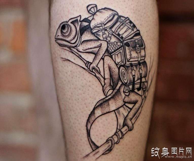 变色龙纹身及手稿 探寻其中的含义与注意事项