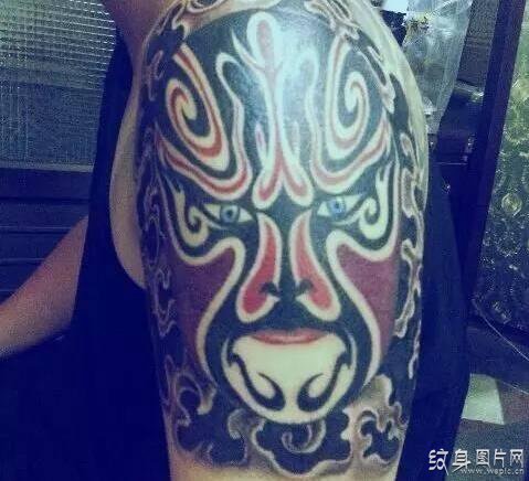 京剧纹身图案大全 花旦图案首当其冲