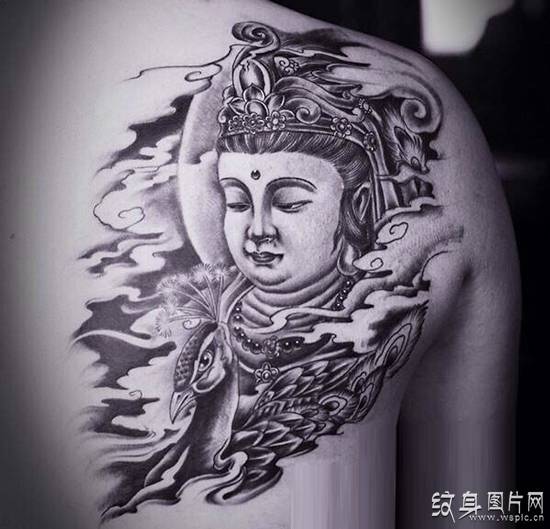 孔雀大明王纹身及手稿 五大护世金刚佛母之一