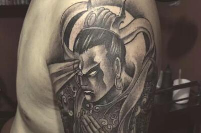 二郎神纹身图案，显圣真君的前世与今生