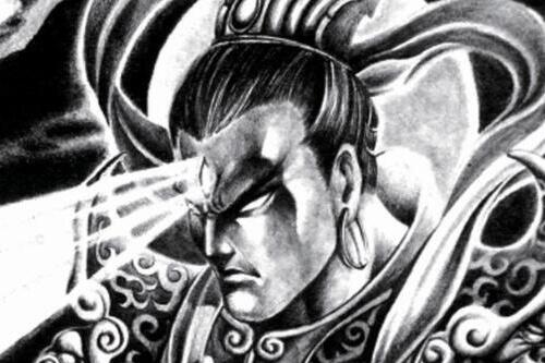 傅海林二郎神纹身手稿及作品，顶级纹身艺术家作品欣赏