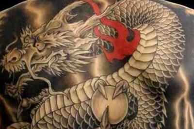 经典盘龙纹身图案及手稿欣赏，四大霸气的江湖龙纹身