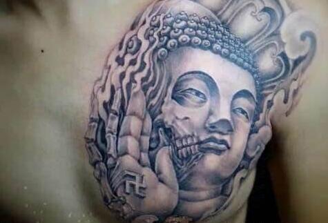 佛与魔纹身图案与手稿欣赏，佛魔只在一念之间