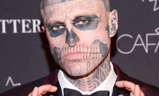 僵尸男孩Rick Genest 疯狂另类的纹身艺术爱好者