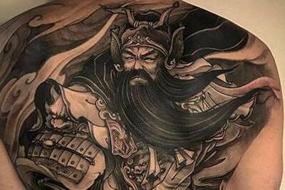 五虎上将纹身及手稿 忠义两全的代表性人物