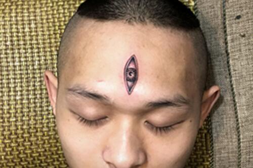 天眼纹身图案及手稿 宗教纹身设计元素之一