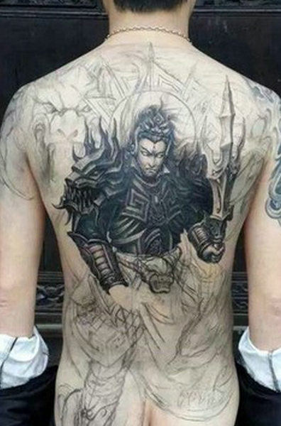 二郎神纹身