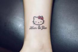 hello kitty纹身图案及手稿 充满乐趣的卡通记忆