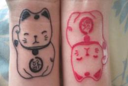 招财猫纹身图案及讲究 寓意吉祥的招财圣物