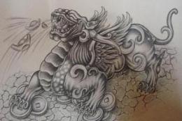 貔貅纹身图案大全，纹对位置才能辟邪开运
