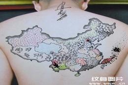 好看的背部纹身图片